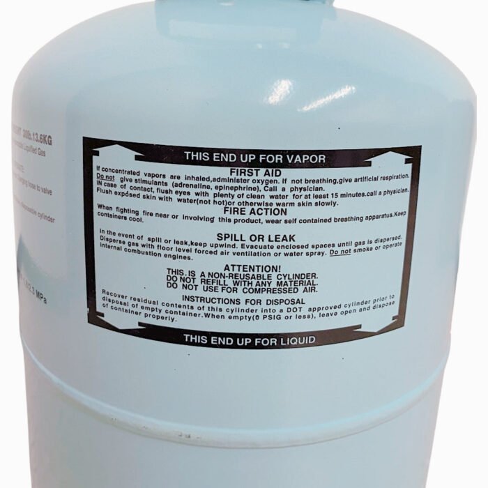 30Lb R134A Refrigerant Freon for Air Conditioners - Steel Cylinder Packaging Tank - Image 3