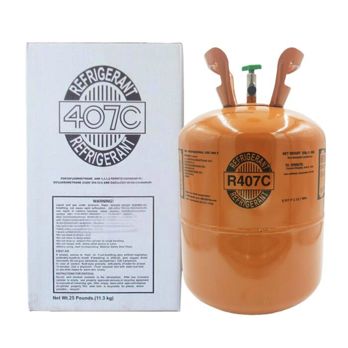 20.9LB R407C Refrigerant GAS High-Performance for HVAC Refrigeration Systems Packaging Tank - Image 4