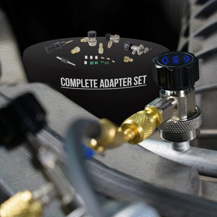 HVAC Gauges with Hoses, AC Manifold Gauge Set R134A R410A R404A R22 Refrigerant Gauges - Image 2